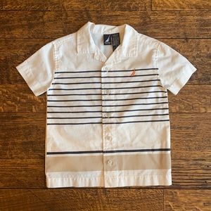 NWOT button down Nautica shirt 3T